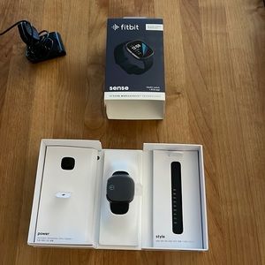 Fitbit Sense Advanced Health Smartwatch, navy band